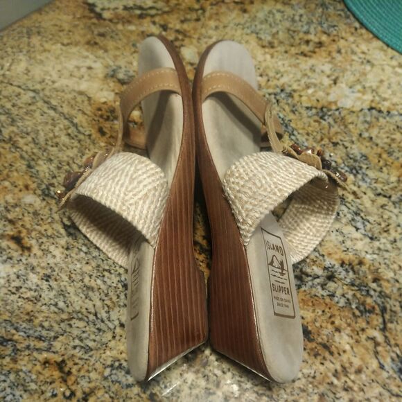 Island Slipper Women's Wedge Sandals Size 11 - Picture 8 of 12